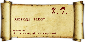 Kuczogi Tibor névjegykártya